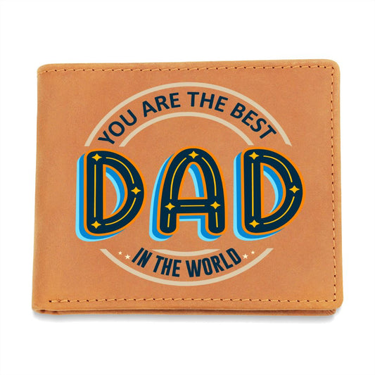 Dad You Are the Best Custom Dad Letter Wallet | Perfect Gifts for the Father in Your Life