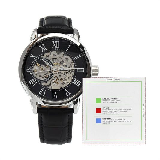Skeleton Watch is the Perfect Birthday, Anniversary, Fathers Day, and special Gift For Dad