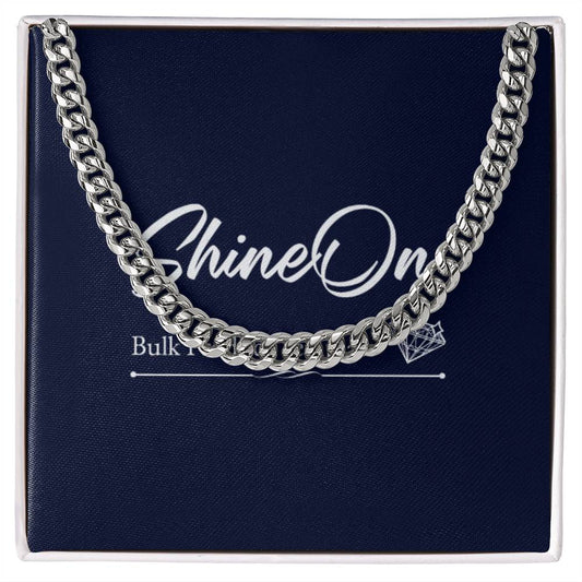Silver or Gold Cuban Link Chain | Perfect Birthday, Wedding Anniversary, Holiday Gift for Sons