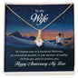 To My wife - i'd choose you in a hundred lifetimes Alluring Necklace Perfect Gift for Anniversary, Birthdays and Holiday Gift