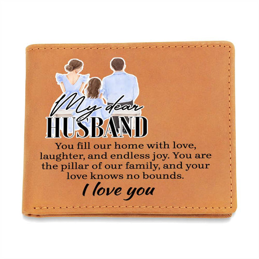 My dear husband Custom Letter Wallet | Perfect Gifts for the man in Your Life