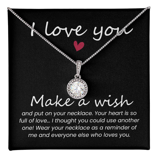 I love you Eternal Hope Necklace - Perfect Gift for Wedding Anniversary, Birthdays and Holiday Gift