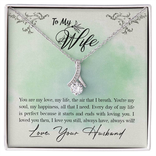 To my wife-You are my love Alluring Necklace Perfect Gift for Anniversary, Birthdays and Holiday Gift