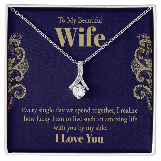 Every day we spend, I love you Alluring Necklace Perfect Gift for Anniversary, Birthdays and Holiday Gift