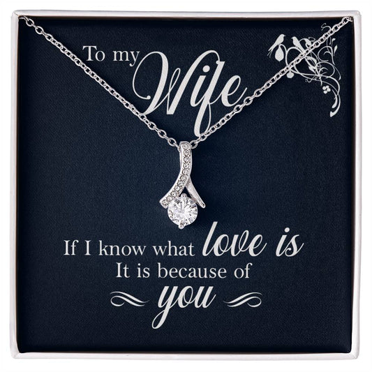 If I know what love is Alluring Necklace Perfect Gift for Anniversary, Birthdays and Holiday Gift