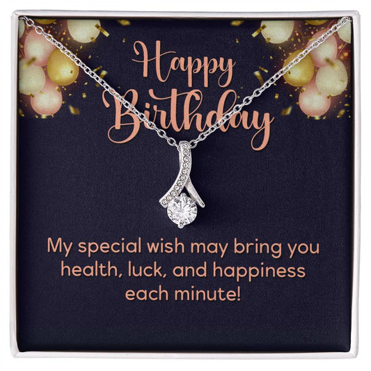 Happy Birthday Alluring Necklace Perfect Gift for Anniversary, Birthdays and Holiday Gift