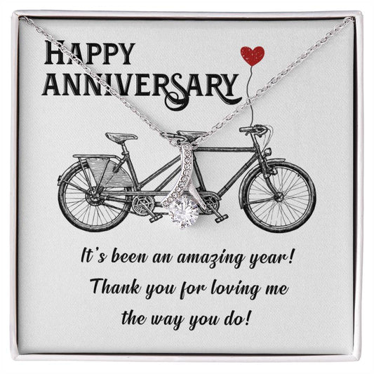 Happy Anniversary its been an amazing years Alluring Necklace Perfect Gift for Anniversary, Birthdays and Holiday Gift