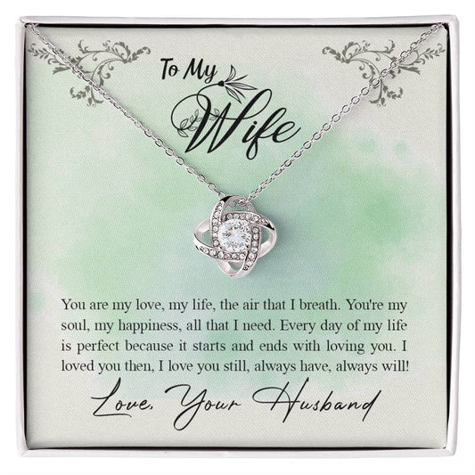 To my wife-You are my love Love Knot Necklace Perfect Gift for Anniversary, Birthdays and Holiday Gift