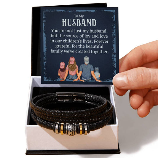 To My Husband, You are not just my husband Mens Leather Bracelet is the Perfect Birthday, Anniversary, Fathers Day, and special Gift For the Men in Your Life